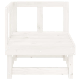 vidaXL Garden Corner Sofa White Solid Wood Pine - 825367 - Sofa In Store