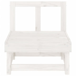 vidaXL Garden Middle Sofa White Solid Wood Pine - 825374 - Sofa In Store