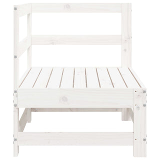vidaXL Garden Corner Sofa White Solid Wood Pine - 825472 - Sofa In Store