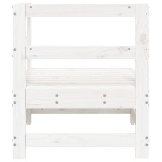 vidaXL Garden Corner Sofa White Solid Wood Pine - 825472 - Sofa In Store