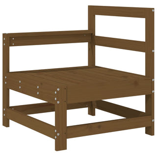 vidaXL Corner Sofa Honey Brown Solid Wood Pine