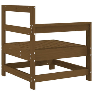 vidaXL Corner Sofa Honey Brown Solid Wood Pine