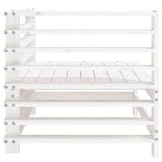 vidaXL Garden Corner Sofas 2 pcs White Solid Wood Pine - 825633 - Sofa In Store