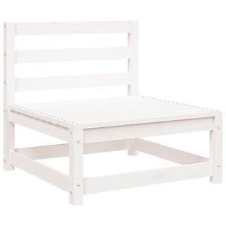 vidaXL Garden Sofa 2-Seater White Solid Wood Pine - Sofa In Store