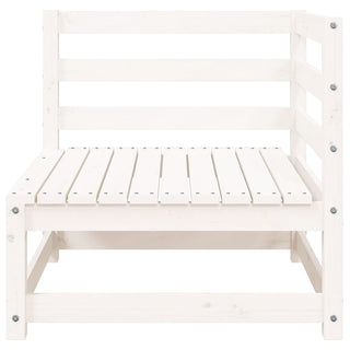 vidaXL Garden Sofa 2-Seater White Solid Wood Pine - Sofa In Store
