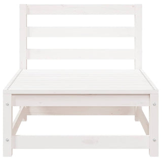 vidaXL Garden Sofa 3-Seater White Solid Wood Pine - 837950 - Sofa In Store