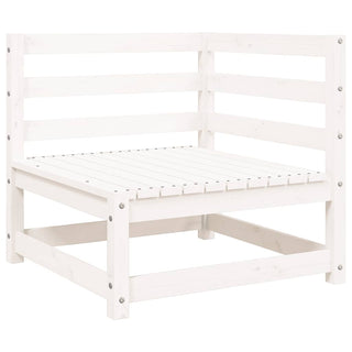 vidaXL Garden Sofa 3-Seater White Solid Wood Pine - 837950 - Sofa In Store