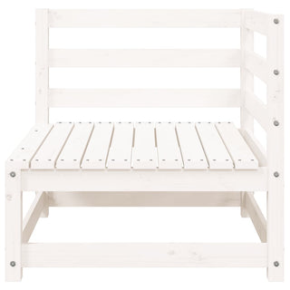 vidaXL Garden Sofa 3-Seater White Solid Wood Pine - 837950 - Sofa In Store