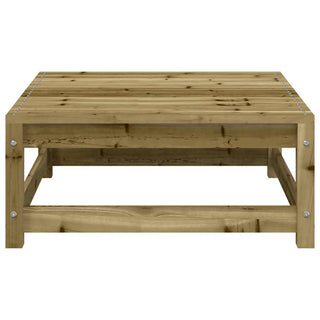 vidaXL Garden Sofa Armless with Footstool Impregnated Wood Pine - 837962 - Sofa In Store
