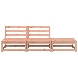 vidaXL Garden Sofa Armless with Footstool Solid Wood Douglas - 837968 - Sofa In Store