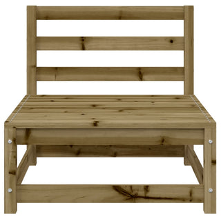 vidaXL Garden Sofa Armless with Footstool Impregnated Wood Pine - 837969 - Sofa In Store