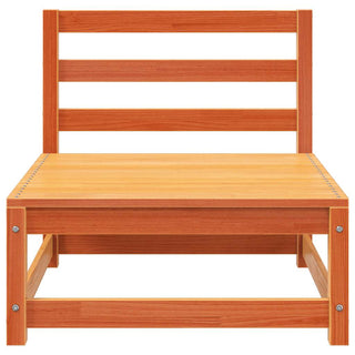 vidaXL Garden Sofa with Footstool 2-Seater Wax Brown Solid Wood Pine - Sofa In Store