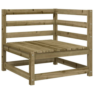vidaXL Garden Sofa with Footstool 2-Seater Impregnated Wood Pine - Sofa In Store