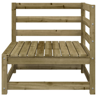 vidaXL Garden Sofa with Footstool 2-Seater Impregnated Wood Pine - Sofa In Store