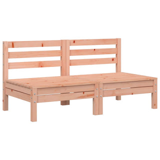 vidaXL Garden Sofas Armless 2 pcs Solid Wood Douglas - Sofa In Store