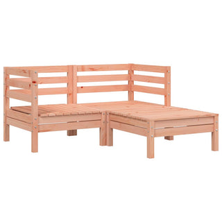 vidaXL Garden Sofa 2-Seater with Footstool Solid Wood Douglas - Sofa In Store