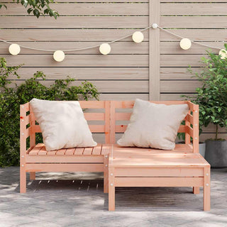 vidaXL Garden Sofa 2-Seater with Footstool Solid Wood Douglas - Sofa In Store
