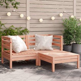 vidaXL Garden Sofa 2-Seater with Footstool Solid Wood Douglas - Sofa In Store