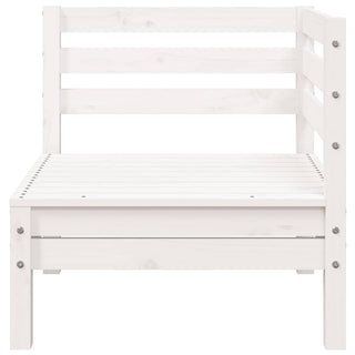 vidaXL Garden Sofa 3-Seater White Solid Wood Pine - 838027 - Sofa In Store