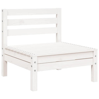 vidaXL Garden Sofa 3-Seater White Solid Wood Pine - 838027 - Sofa In Store