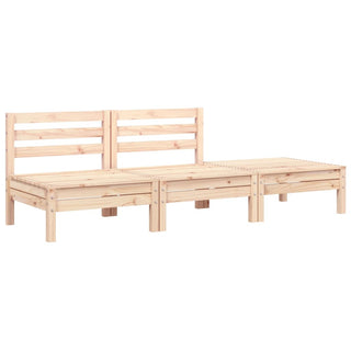 vidaXL Garden Sofa 3-Seater Solid Wood Pine - 838033 - Sofa In Store