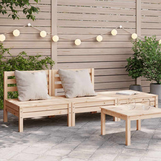 vidaXL Garden Sofa 3-Seater Solid Wood Pine - 838033 - Sofa In Store