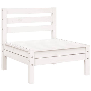 vidaXL Garden Sofa 3-Seater White Solid Wood Pine - 838034 - Sofa In Store