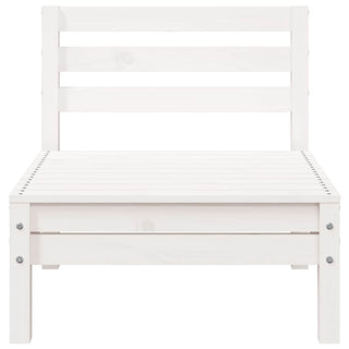vidaXL Garden Sofa 3-Seater White Solid Wood Pine - 838034 - Sofa In Store