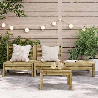 vidaXL Garden Sofa 3-Seater Impregnated Wood Pine - 838039 - Sofa In Store
