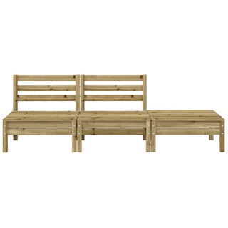 vidaXL Garden Sofa 3-Seater Impregnated Wood Pine - 838039 - Sofa In Store