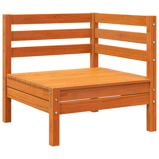 vidaXL Garden Sofa 3-Seater Wax Brown Solid Wood Pine - 838044 - Sofa In Store