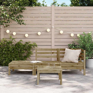 vidaXL Garden Sofa 3-Seater Impregnated Wood Pine - 838046 - Sofa In Store