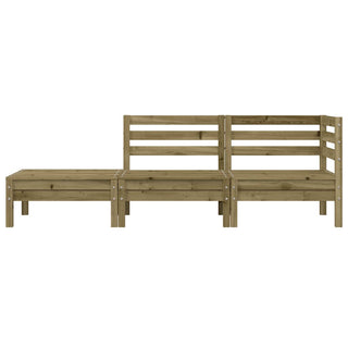 vidaXL Garden Sofa 3-Seater Impregnated Wood Pine - 838046 - Sofa In Store