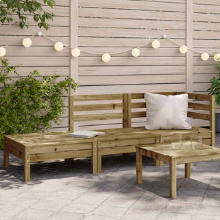vidaXL Garden Sofa 3-Seater Impregnated Wood Pine - 838046 - Sofa In Store