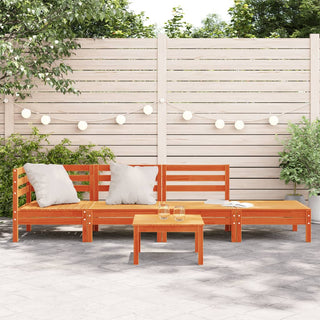 vidaXL Garden Sofa 4-Seater Wax Brown Solid Wood Pine - Sofa In Store