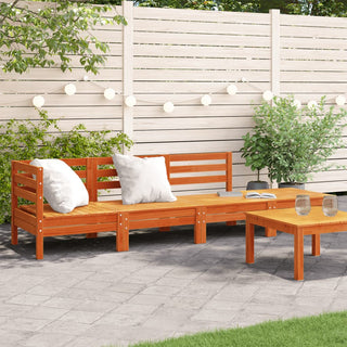 vidaXL Garden Sofa 4-Seater Wax Brown Solid Wood Pine - Sofa In Store