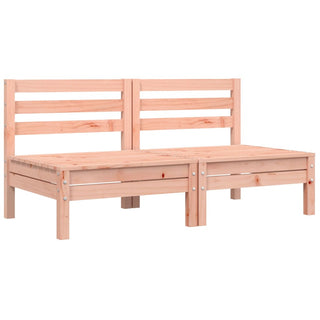 vidaXL Garden Sofa Armless with Cushions 2 pcs Solid Wood Douglas - Sofa In Store