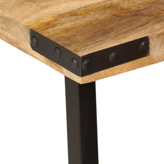 vidaXL Nesting Coffee Tables 3 pcs Solid Wood Mango and Iron - 372735 - Sofa In Store