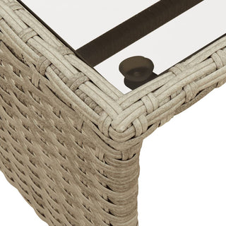vidaXL Garden Sofa with Table and Cushions L-Shaped Light Grey Poly Rattan - 365577 - Sofa In Store