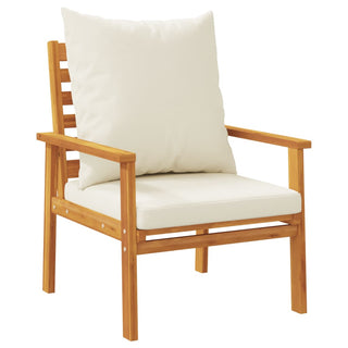 vidaXL Garden Sofa Chair 2pcs with Cushion Solid Wood Acacia - 366375 - Sofa In Store