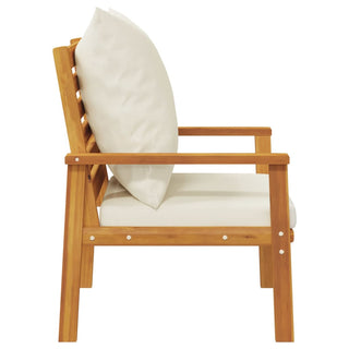 vidaXL Garden Sofa Chair 2pcs with Cushion Solid Wood Acacia - 366375 - Sofa In Store