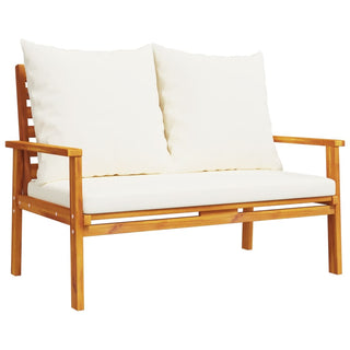 vidaXL Garden Sofa Bench 120 cm with Cushion Solid Wood Acacia - 366378 - Sofa In Store