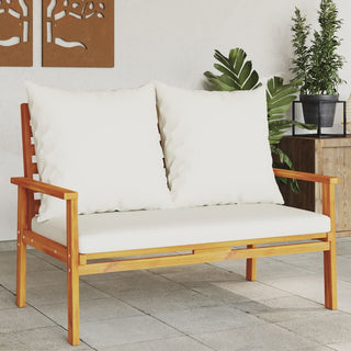 vidaXL Garden Sofa Bench 120 cm with Cushion Solid Wood Acacia - 366378 - Sofa In Store