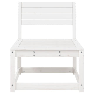 vidaXL Garden Sofa White Solid Wood Pine - Sofa In Store