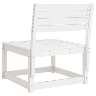 vidaXL Garden Sofa White Solid Wood Pine - Sofa In Store