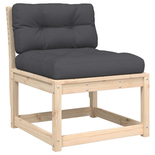 vidaXL Garden Sofa with Cushions Solid Wood Pine - Sofa In Store