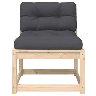 vidaXL Garden Sofa with Cushions Solid Wood Pine - Sofa In Store