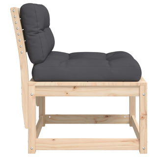 vidaXL Garden Sofa with Cushions Solid Wood Pine - Sofa In Store