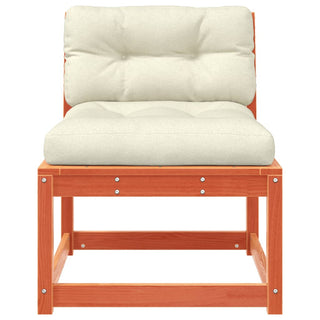 vidaXL Garden Sofa with Cushions Wax Brown Solid Wood Pine - Sofa In Store