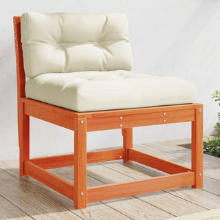 vidaXL Garden Sofa with Cushions Wax Brown Solid Wood Pine - Sofa In Store